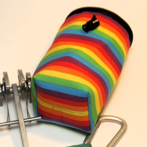 Rainbow Wall Chalk Bag and Belt. Rock Climbing, Gym Climbing, Outdoor Climbing, Bouldering - Free Shipping