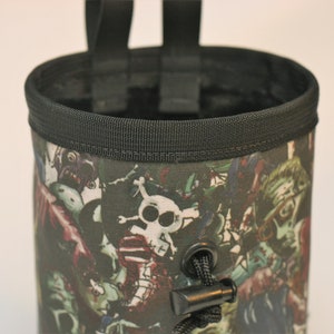 Zombie Apocalypse, Hand Crafted Chalk Bag and Belt. Rock Climbing, Gym Climbing, Outdoor Climbing, Bouldering