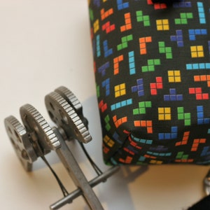 Cold War Games, a Hand Crafted Tetris Chalk Bag and Belt. Rock Climbing, Gym Climbing, Outdoor Climbing, Bouldering
