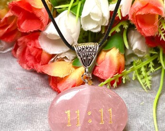 エンジェルナンバー11:11 ローズクォーツストーン ジブ 天使のシンボル