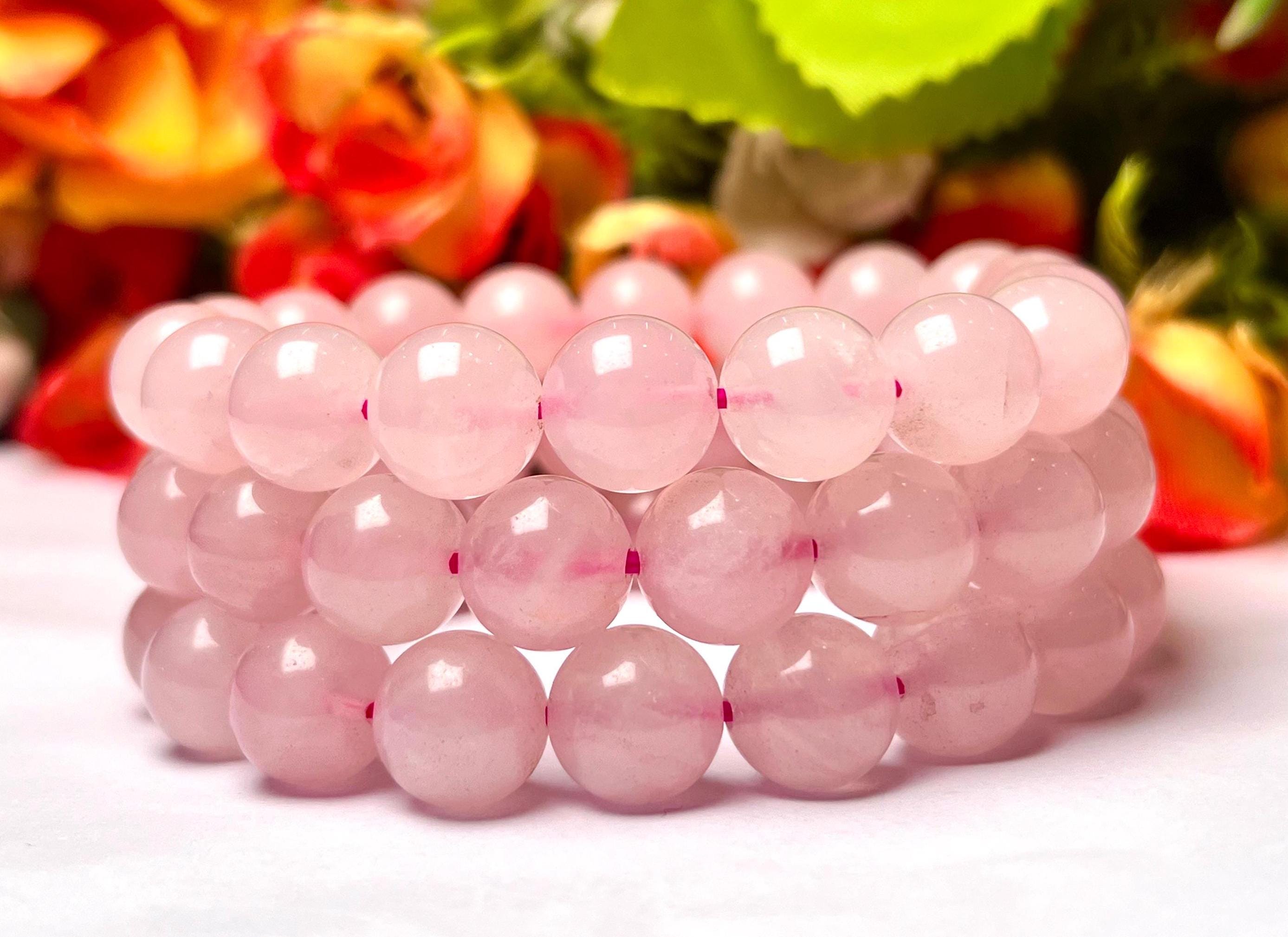 Bracciale Constellation,Quarzo Rosa Naturale Fatto A Mano Rodocrosite Pietra Preziosa Bracciale Con Perline Ciondolo Piuma Fortunata Braccialetti Con Ciondoli Per Uomo Donna Regalo Per Coppia Di Nata