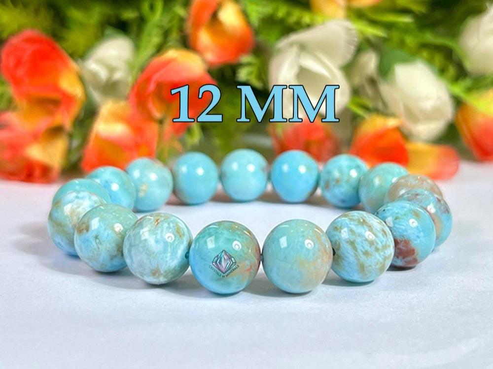 Larimar Bracelet 12 Mm - Etsy
