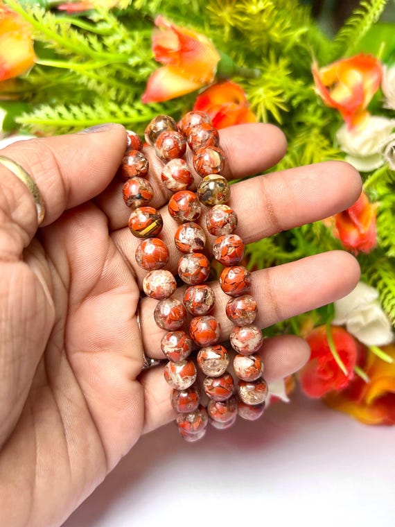 Braccale Con Element Color Oro E Petre Mneral D Agata E Perle D - Foto 11