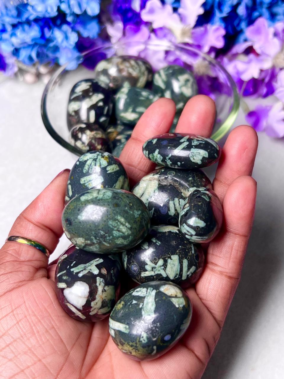 Chinese Writing Stone Tumbled Stone: Spiritual Healing Crystals - Etsy