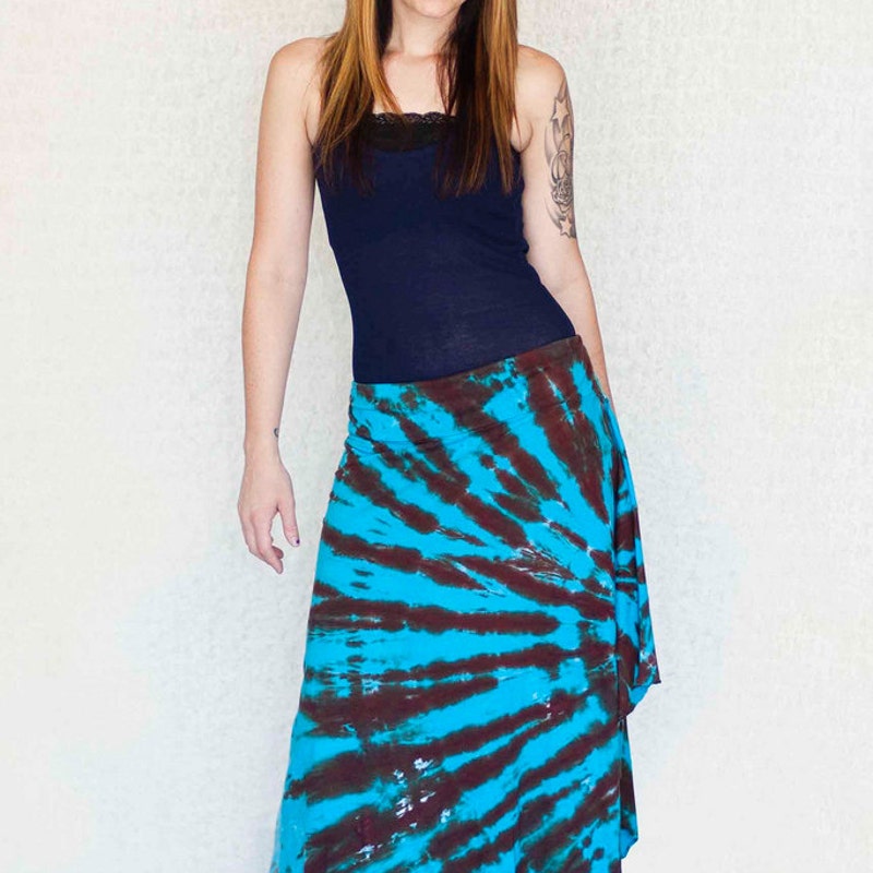 turquoise and brown tie