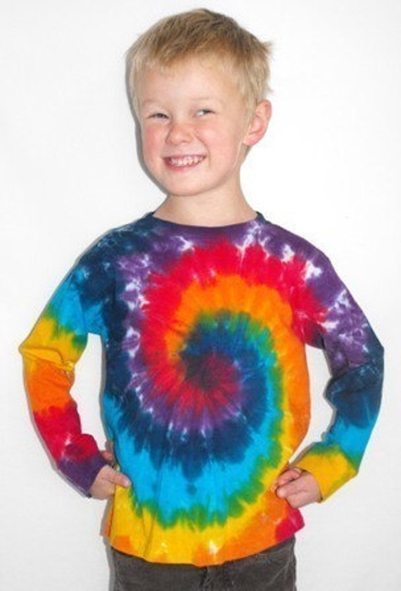 rainbow tie dye long sleeve