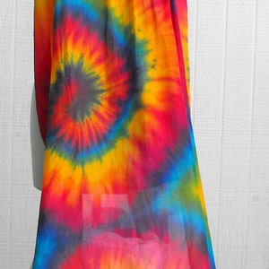 Tie Dye Rainbow Swirl Silk Veil - Etsy