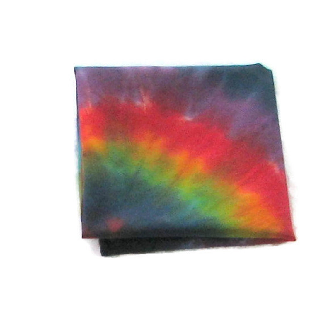 Tie Dye Handkerchief in Rainbow Swirl Etsy