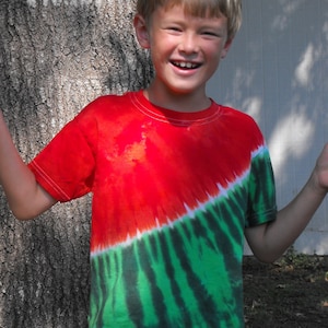 Tie Dye Watermelon  T Shirt in Toddler and Youth Sizes