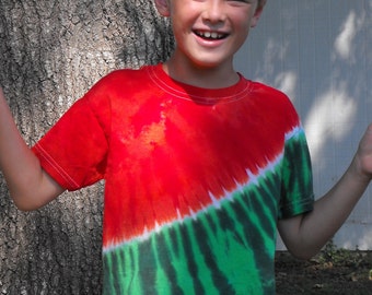 Tie Dye Wassermelone T-Shirt in Kleinkind- und Jugendgrößen