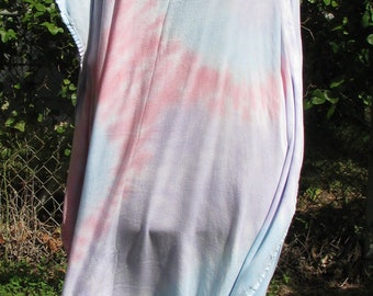 Tie Dye Caftan in Pastel Swirl