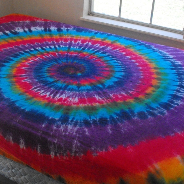 Tie Dye Twin-size Fitted Sheet