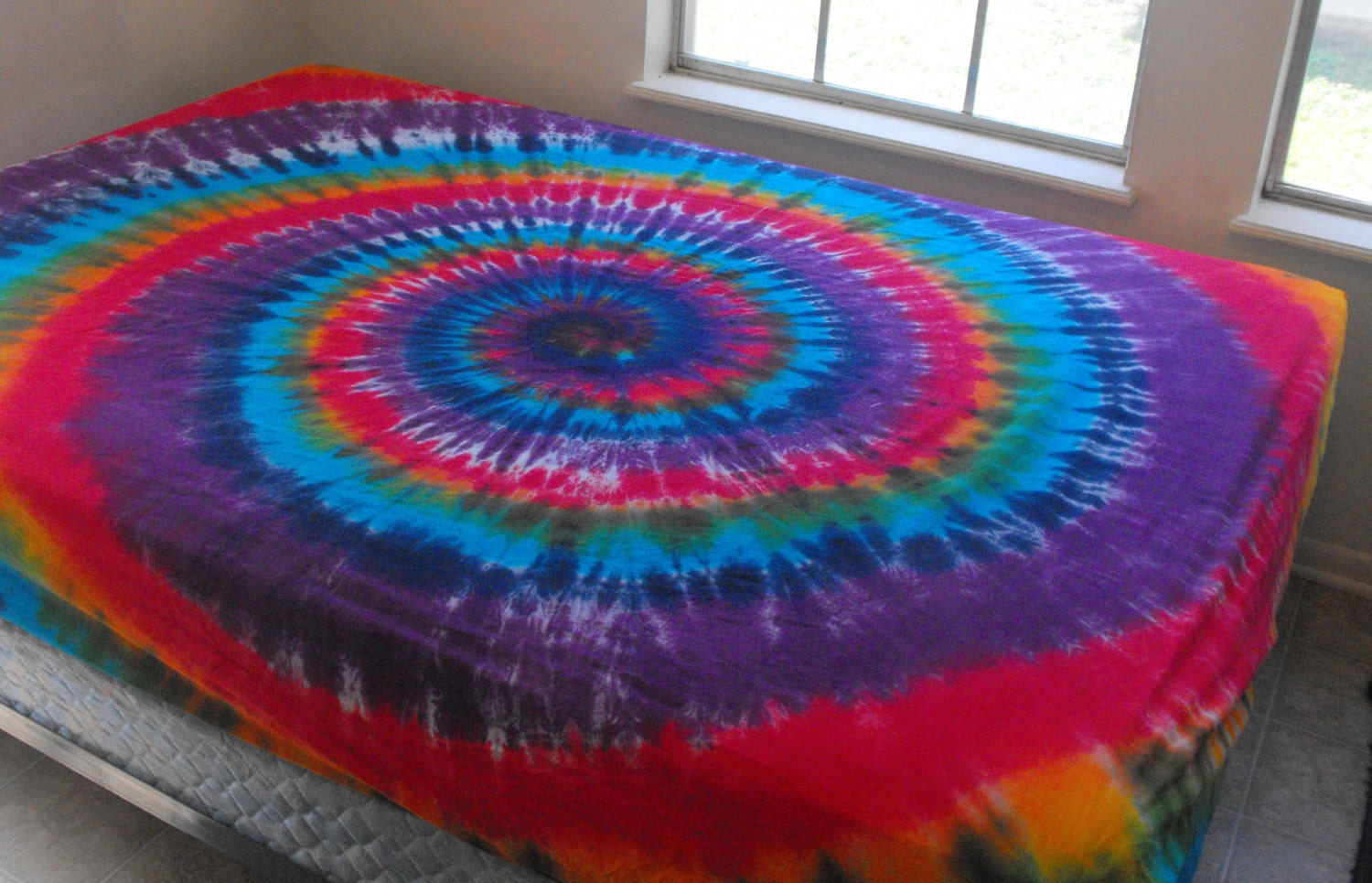 Tie Dye Fullsize Fitted Sheet Etsy