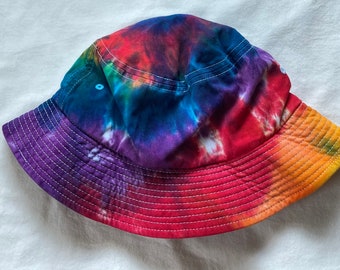 Tie Dye Rainbow Sportsman Bucket Hat