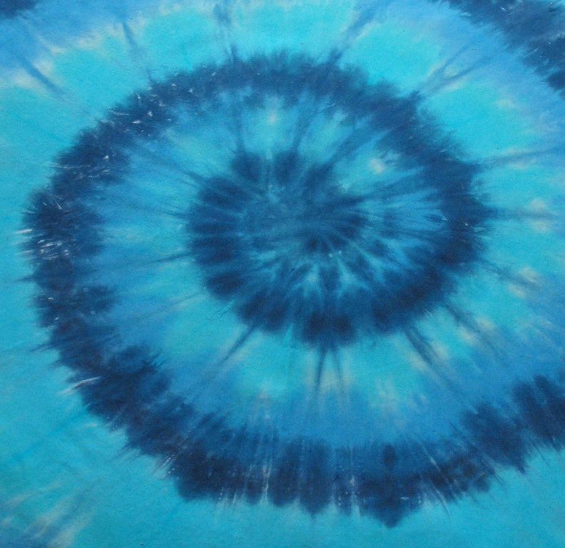 Fabric Fat Quarter Tie Dyed in Blues image 1