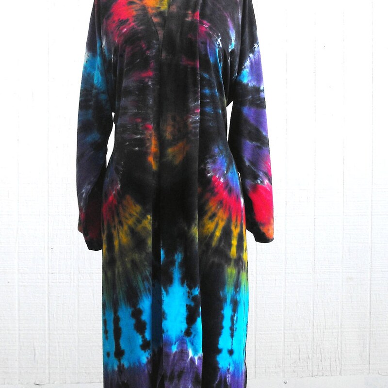 Swirl Rainbow Tie Dye Women's Robe main image 1