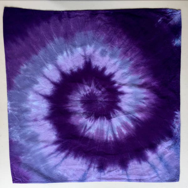 Bandanas Tie Dyed dans les couleurs unies de l'arc-en-ciel