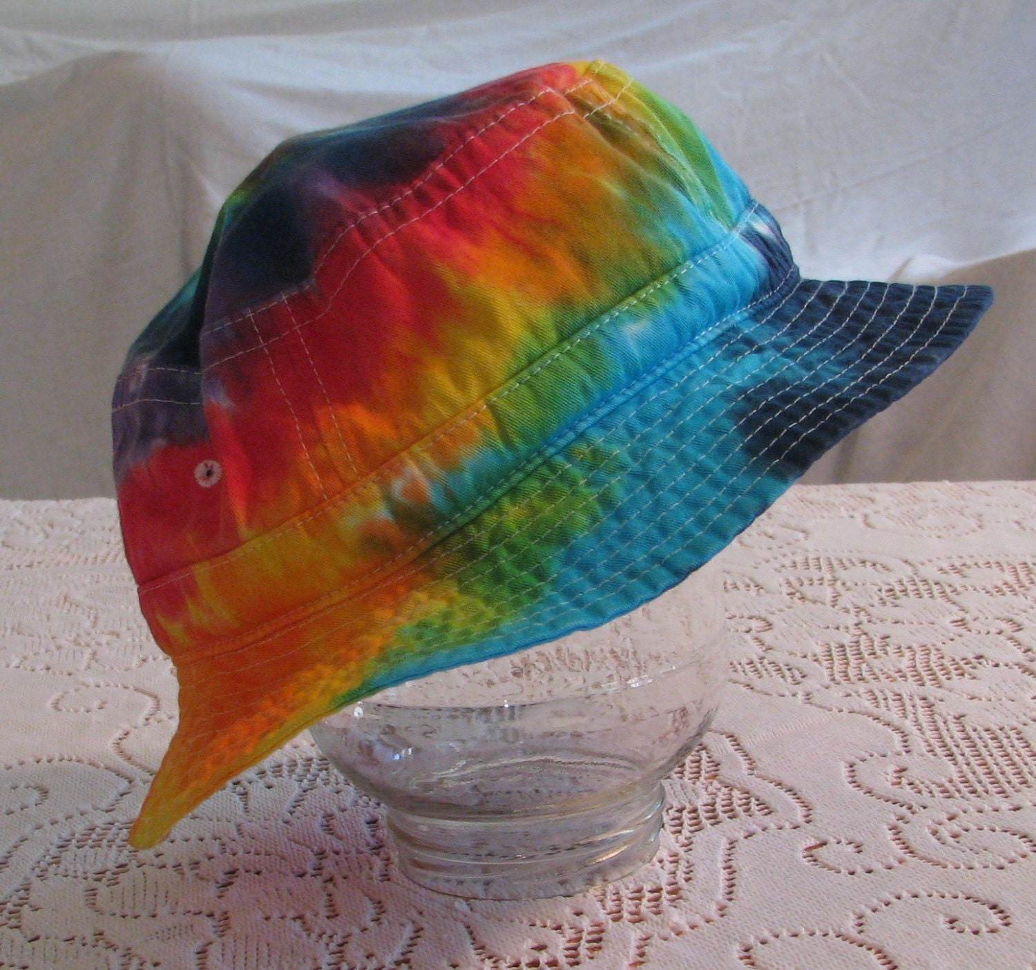 Tie Dye Adult Bucket Hat Rainbow - Etsy display picture 1