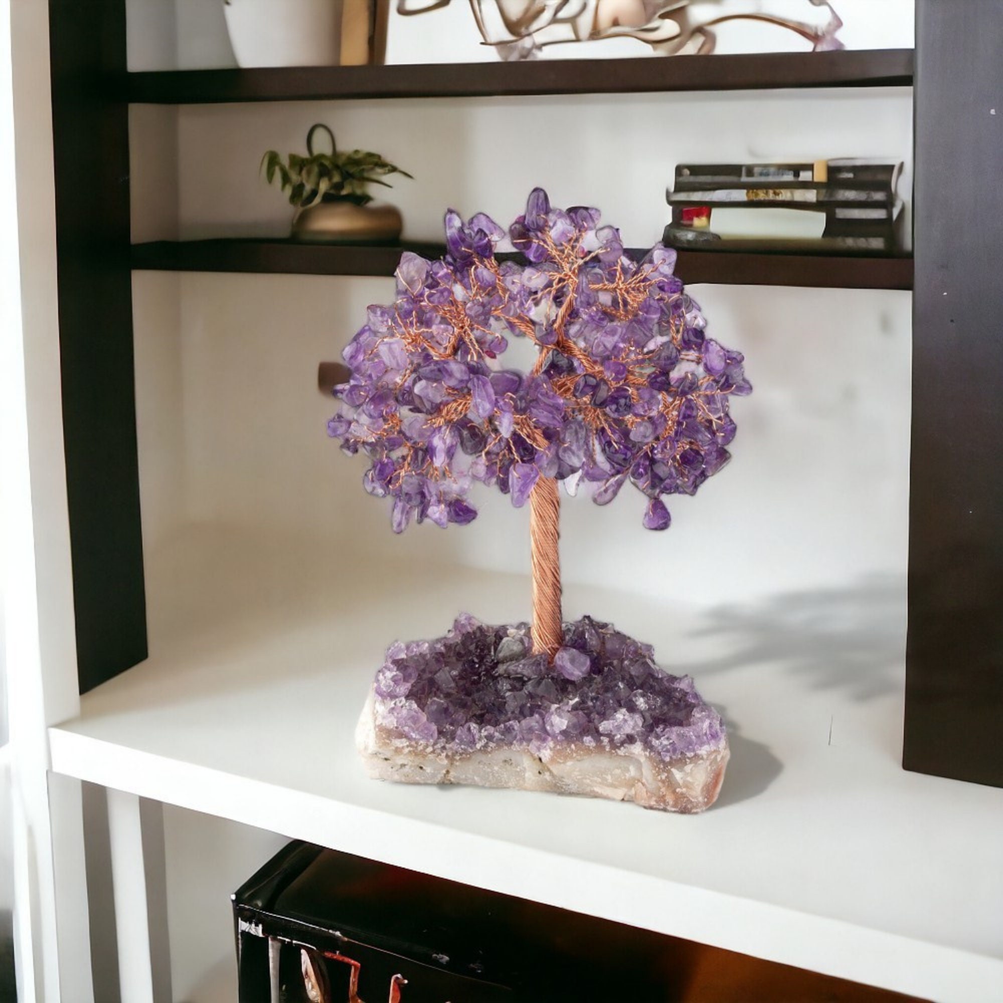 Amethyst Crystal Quartz Tree of Life Amethyst Base Handmade Gemstone ...