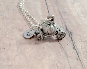 UK Seller Cinderella Princess Pumpkin Carriage Necklace Women Jewellery Gift