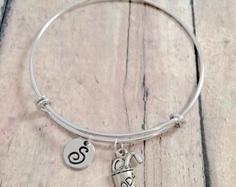 Soda Bangle Silver Soda Bracelet Soda Pop Bracelet Cola Charm Bracelet Soda Jewelry Adjustable Bangle Expandable Bangle Personalized Bangle
