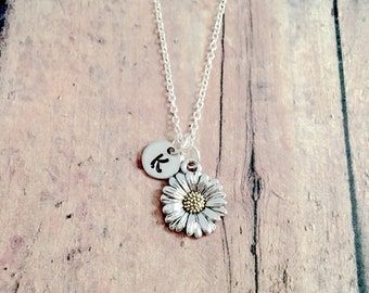 Bridal Flower Gift Daisy Flower Pendant \u2022 Sterling Silver Flower Pendant \u2022 Daisy Necklace \u2022 Daisy Jewellery