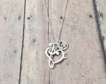 bass clef heart etsy