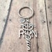 Registered Nurse initial key ring - RN keyring, registered nurse caduceus key ring, nurse gift, nursing key ring, RN keychain, RN gift