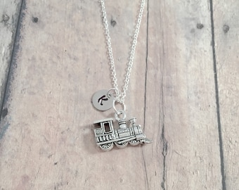 Jewels Obsession Silver Train Engine Locomotive Pendant 14K Yellow Gold-plated 925 Silver Train Engine Locomotive Pendant