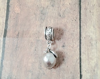 Peach Pendant: Fruit Jewelry, Peach Bracelet Charm