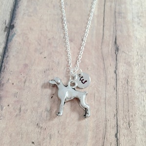 Boxer Dog Initial Necklace: Dog Breed Jewelry, Pet Gift
