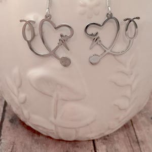 Stethoscope Earrings: Medical Jewelry, Nurse Earrings