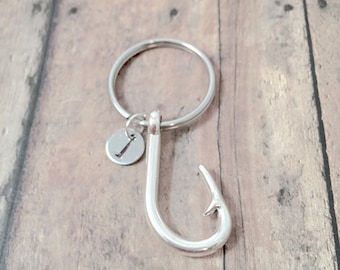 Fsih Hook Keychain, Fish Hook Gifts Key Ring - Etsy