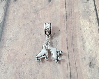 Roller Skates Pendant: Roller Derby Jewelry, Skating Charm