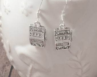 Slot Machine Earrings: Las Vegas Gambling Jewelry