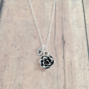 Succulent initial necklace - succulent jewelry, nature jewelry, plant jewelry, succulent necklace, plant necklace, succulent gift