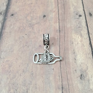 Ship in a Bottle Pendant: Hobby Jewelry, Nautical Charm