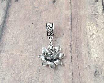 Dahlia Pendant: Flower Jewelry, Gardener Charm