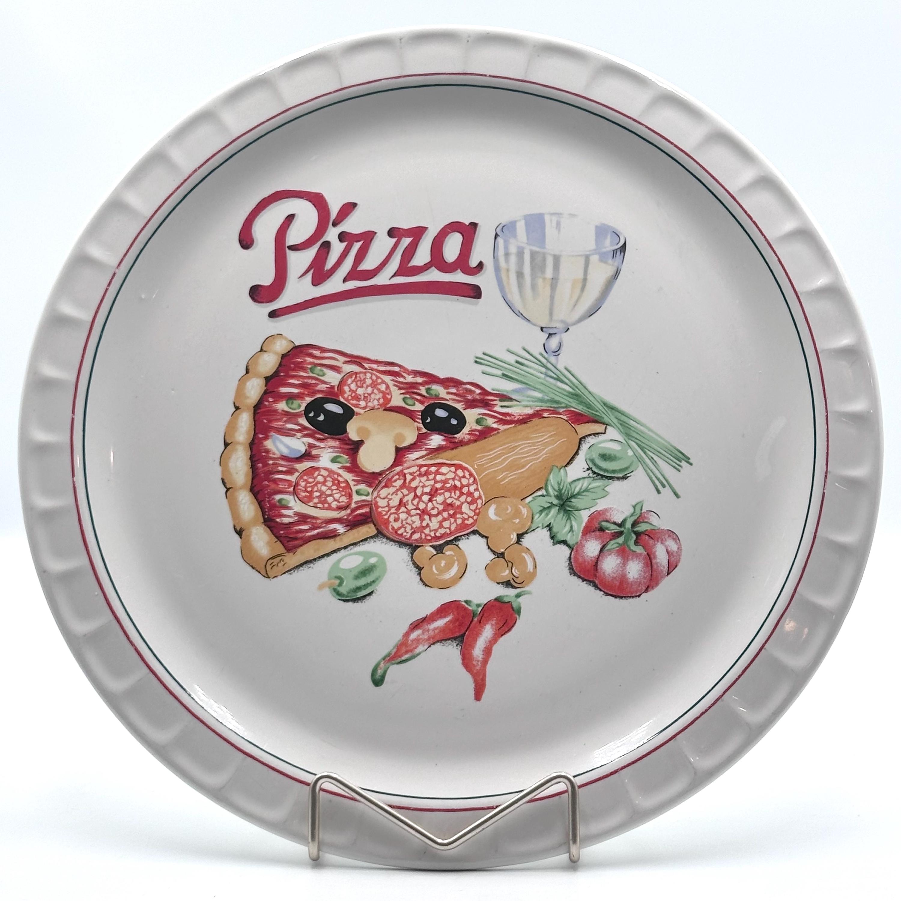 Vintage Italian Pizza Plate - Etsy