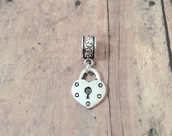 Heart Padlock Pendant: Lock Jewelry, Valentine's Day Charm
