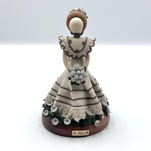 Vintage Gifina Elisa Faceless Dominican Doll Figurine Polymer Clay Folk Art