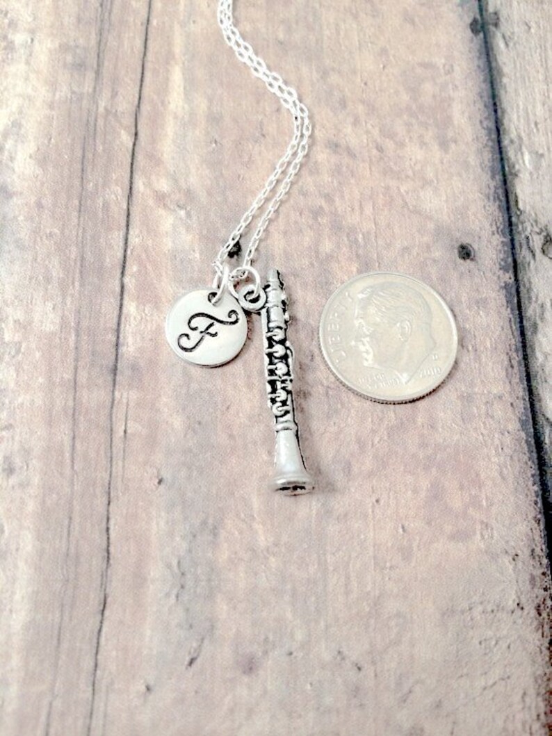 initial necklace jewelry music jewelry Etsy