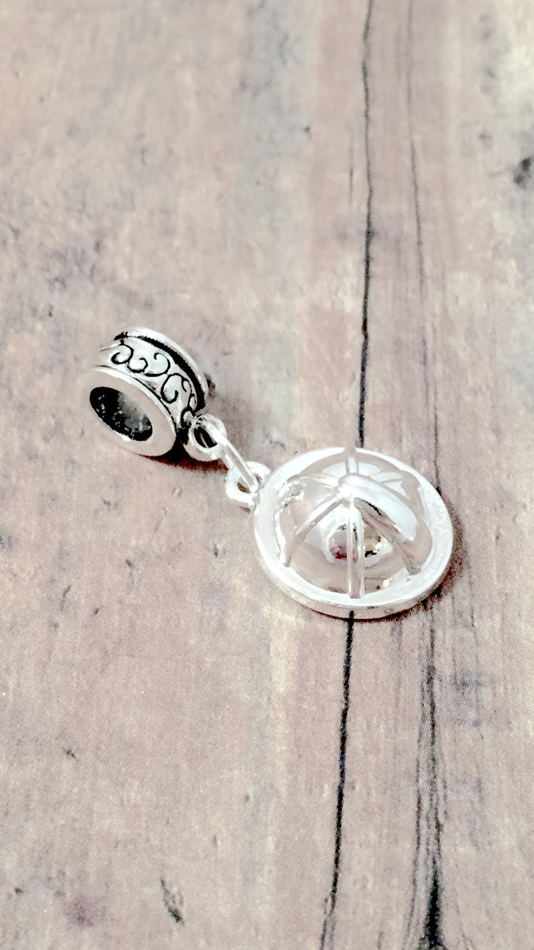 Hard Hat Pendant 1 Piece Hard Hat Charm, Construction Charm, Builder