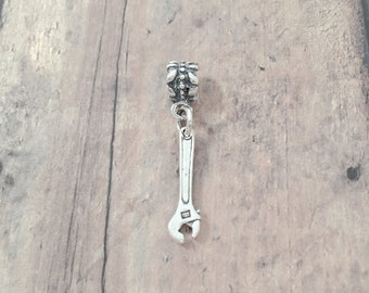 Wrench pendant (sterling silver) - silver wrench jewelry, tool jewelry, home improvement jewelry, wrench gift, tool pendant
