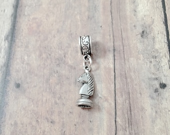 Knight Pendant: Chess Jewelry, Board Game Charm