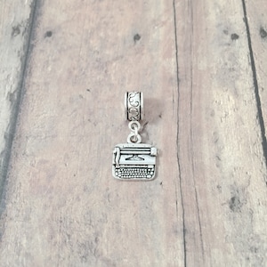 Typewriter Pendant: Writer Jewelry, Office Charm