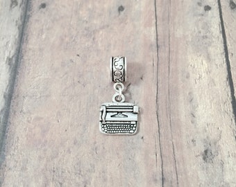 Typewriter Pendant: Writer Jewelry, Office Charm
