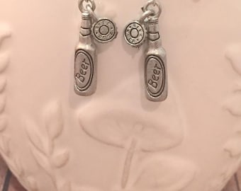Beer Bottle Earrings: Alcohol Jewelry, Beverage Earrings