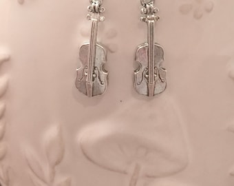 Violin Earrings: Music Jewelry, Violinist Gift
