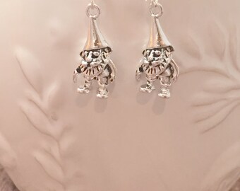 Gnome Earrings: Garden Jewelry, Fairy Tale Earrings